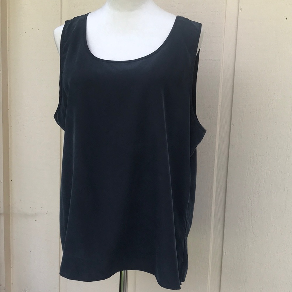 Chico’s NEW Black Secret Silk Shelly Tank Top size 3 US XL